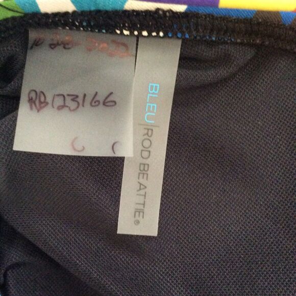 Bleu Rod Beattie Bikini Triangle Top Striped Geometric Swimwear - Picture 7 of 7